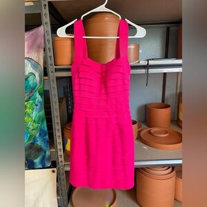 Hot pink Barbie bodycon dress Sherri Hill size 0